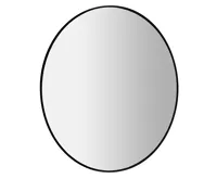 SAPHO SHARON kulaté zrcadlo s LED podsvícením ø 80cm, černá mat