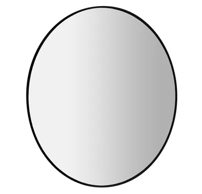SAPHO SHARON kulaté zrcadlo s LED podsvícením ø 80cm, černá mat