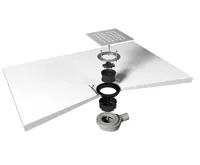 POLYSAN FLEXIA vaničkový sifon, průměr 90mm, DN40, kruhová krytka černá (4)