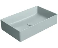 GSI KUBE X keramické umyvadlo na desku, 60x37cm, ghiaccio mat GSI KUBE X keramické umyvadlo na desku, 60x37cm, ghiaccio mat