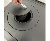 PLAMEN PLAMEN Sporák na tuhá paliva 850 GLAS - P černý (7)