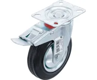 BGS Otočné kolečko s brzdou, se základnou, O 125 mm