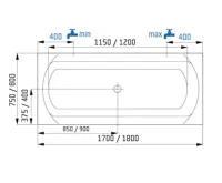 Santech akrylátová vana Linea 1700x750 (1)