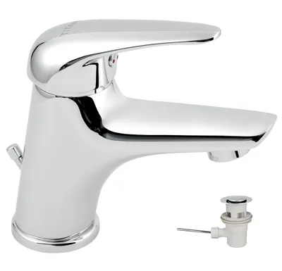 NOVASERVIS Umyvadlová baterie s výpustí Titania Hit chrom - 95501,0