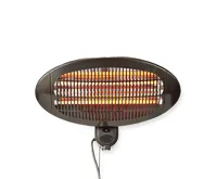 Ohřívač terasy | 2000 W | 3 Nastavení Teploty | Na zeď | IP34 | Černá (2)