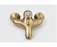 SAPHO KIRKÉ CRYSTAL nástěnná vanová baterie, páčka krystal, bronz (3)