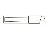 ALMEVA LIK trubkový díl pro fasádní odkouření 60/100 délka 0,55m
