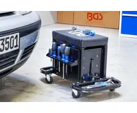 BGS Pojízdné dílenské sedátko, se 3 zásuvky (2)