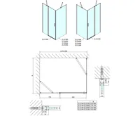 POLYSAN ZOOM BLACK obdélníkový sprchový kout 1400x1000mm L/P varianta (17)