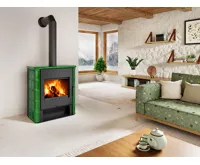 ROMOTOP Krbová kamna s výměníkem TELDE Rustikální keramika (2)