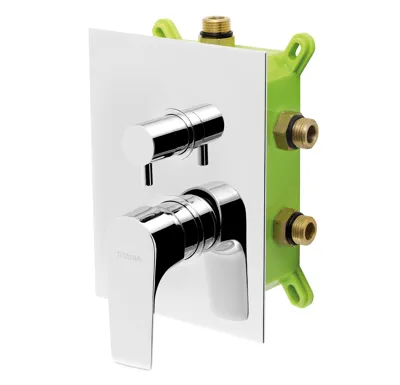 NOVASERVIS Podomítková baterie s boxem 3 vývody, NICE - BOX97051RX,0