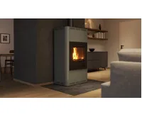 HS Flamingo Krbová kamna AQUAFLAM ® 17 s výměníkem - šedá, automatická regulace (16)