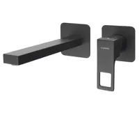 SAPHO FORATA podomítková umyvadlová baterie, délka hubice 21,5cm, černá mat SAPHO FORATA podomítková umyvadlová baterie, délka hubice 21,5cm, černá mat