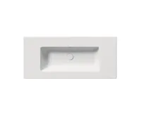 GSI PURA keramické umyvadlo Slim 102x46cm, bez otvoru, bílá mat (4)