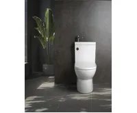 AQUALINE JALTA HYGIE WC kombi s umývátkem, Rimless, spodní/zadní odpad, bílá (4)