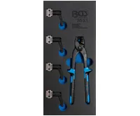 BGS Sada přípravku pro ohýbání trubek a objímek pro brzdová vedení, 4,75 + 6 mm BGS Sada přípravku pro ohýbání trubek a objímek pro brzdová vedení, 4,75 + 6 mm