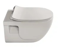 SAPHO BRILLA závěsná WC mísa, Rimless, 36,5x53cm,  latte mat (3)
