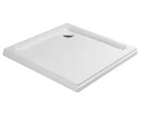 GELCO DIONA sprchová vanička z litého mramoru, čtverec 90x90x7,5cm, bílá (3)