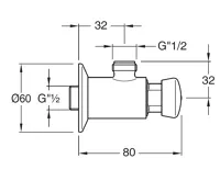 SILFRA QUIK samouzavírací nástěnný sprchový ventil, chrom (2)