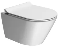 GSI KUBE X závěsná WC mísa, GeniusFlush, 36x50cm, bílá dual-mat (4)