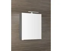 SAPHO MIRRÓ galerka s LED osvětlením, 60x70x16cm, levá/pravá, dub stříbrný (3)