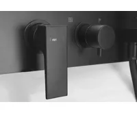 SAPHO DIMY podomítková sprchová baterie s ruční sprchou, 2 výstupy, černá mat (4)