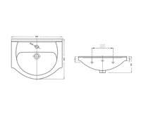 AQUALINE SIMPLEX ECO 55 umyvadlová skříňka včetně umyvadla 53x83,5x30,7cm (9)
