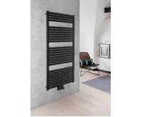 AQUALINE TONDI otopné těleso rovné 600x1330 mm, středové připojení, černá mat (3)