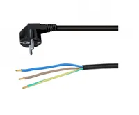 Solight Flexo šňůra 3x1mm2, černá, 2m