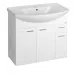 AQUALINE ZOJA umyvadlová skříňka 82,8x74x34,3cm, bílá