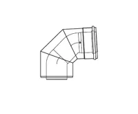 ALMEVA LIK koleno 87° - 80/125 ALMEVA LIK koleno 87° - 80/125