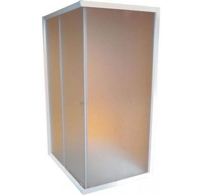 PROFI-RICH sprchový kout obdelníkový  90x80x185 cm - bílé - sklo - grape