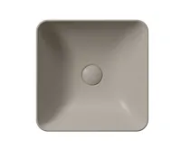 GSI SAND/NUBES keramické umyvadlo na desku 38x38cm, tortora mat (3)