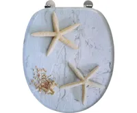 AQUALINE FUNNY WC sedátko s potiskem mořská hvězda, bílá (3)