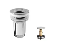 Výpusť uzavírací se sítkem CLIC-CLAC ø  5/4&quot; celokovová chromovaná s přepadem, vytahovací