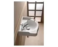 KERASAN RETRO keramické umývátko 41x30cm, otvor pro baterii vlevo, bílá (1)