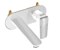 NOVASERVIS Umyvadlová, dřezová podomítková Nobless Tina bílá/chrom - 38200,1