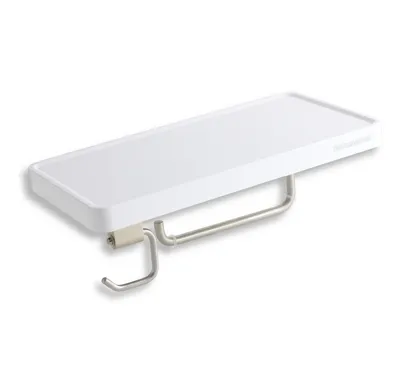 NOVASERVIS Polička s držákem role papíru a háčkem - 65540,1