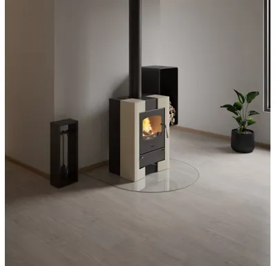 HS Flamingo Sklo pod kamna - Kapka 1100x1100 mm / 6 mm