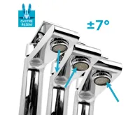 Umyvadlová stojánková baterie, Dita, bez výpusti, chrom (2)