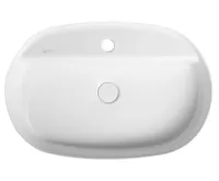 ISVEA INFINITY OVAL keramické umyvadlo na desku, 60x40cm, bílá (3)