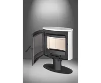 ROMOTOP Otočná krbová kamna STROMBOLI G T Keramika, Celoprosklená dvířka (4)