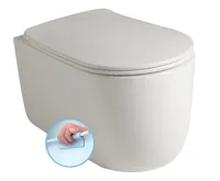 KERASAN NOLITA závěsná WC mísa, Rimless, 35x55cm, bílá