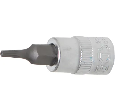 BGS Nástrčná hlavice, 6,3 mm (1/4"), T-profil (pro Torx) s otvorem T9