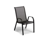 Zahradní židle VALENCIA černá, stohovatelná IWH-1010006 Zahradní židle VALENCIA černá, stohovatelná IWH-1010006