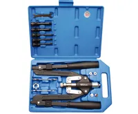 BGS Kleště nýtovací na trhací nýty + 4 nástavce 3,2 - 6,4 mm