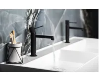 SAPHO SOLARIS stojánková umyvadlová baterie, černá mat (3)