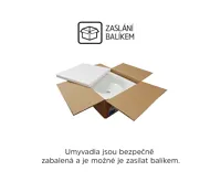 Umyvadlo na desku i zavěšení s přepadem, 420x420x120 mm, keramické (7)