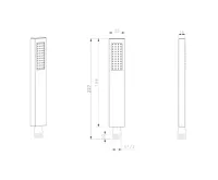 SAPHO Ruční sprcha, 200mm, zlato mat (5)