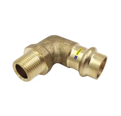 CU lisovací koleno přechodové 90° 8092 - 15 x 1/2" - pro topení i rozvod plynu F/M